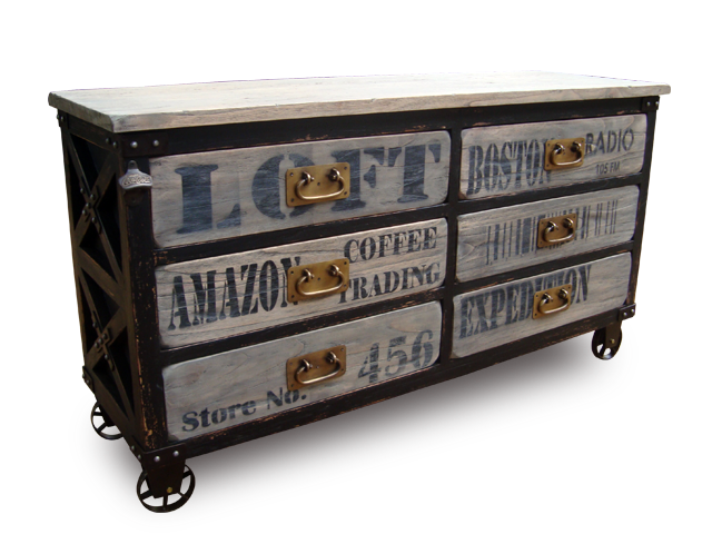 Industrial style Chest of drawers