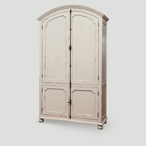 PRODUCTS CATEGORIES, BEDROOM, WARDROBES, ARRDENA.COM RUSTIC FURNITURE L 5584 White Distressed Armoire
