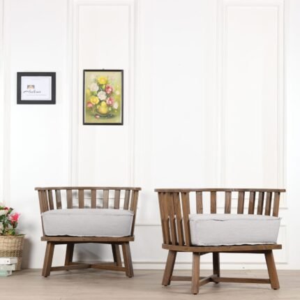 High Quality Living Room Chair – 100% Solid Teak Wooden Seating